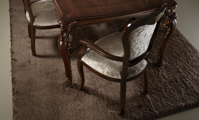 Klassieke stoel 1x Eetkamer Armleuningstoel Lounge Club met Armleuningen Luxe Nieuw