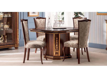 Klassieke ontwerpstuhl Echt hout Stoelen Barok Rococo Antieke Stijl Italië