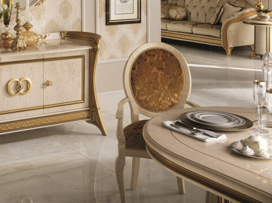 Stoelontwerp Woonkamer Eetkamer Houten Stoelen Bekleding Armleuning arredoclassic