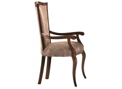 Stoel Bruin Design Woonkamer Eetkamer Hout Stoelen Bekleed met Armleuning Rugleuning