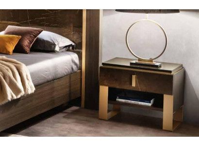 Ontwerp nachtkastje console metaal glans decoratie tafels consoles slaapkamer