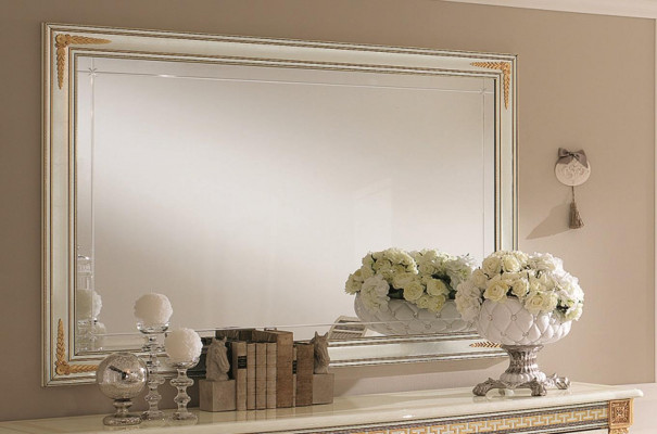 Klassieke designer spiegel Wandspiegel Barok Rococo 175x114cm houten frame Nieuw