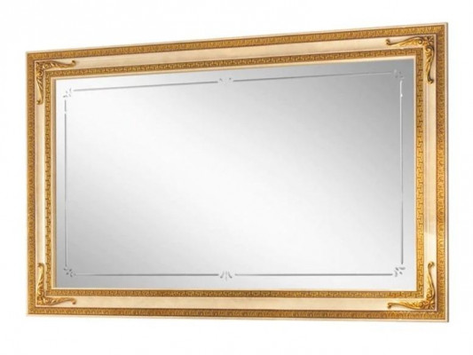 Klassieke wandspiegel houten frame spiegel meubelen goud 170x110 houten frame wand