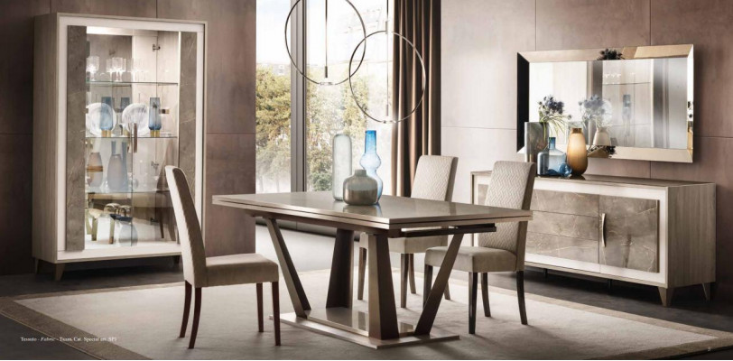 Klassieke ontwerp eettafel Italiaanse stijl meubels Tafels Lichtbruin