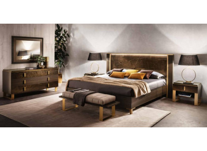 Luxe slaapkamer bed dubbele stijl modern gestoffeerde bedden Italiaans