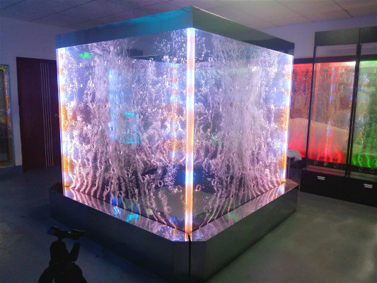 Wandpaneel LED waterwand water wanden water luchtbellen muur