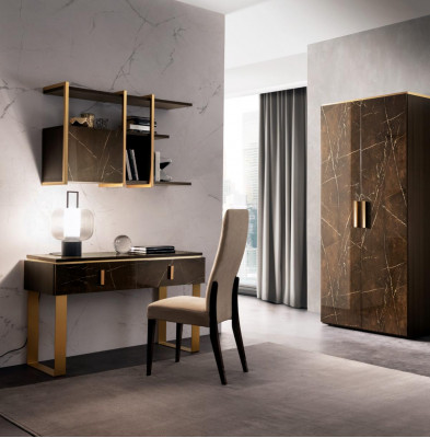 Set wandplank bureaukast kast arredoclassic kantoor kamer 2-delige tafel