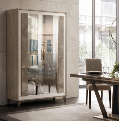 Dressoir Luxe Etalage Vitrine Glazen Kast Modern Stijl Italiaanse Meubels
