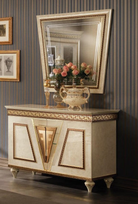 Klassieke Barok antieke stijl dressoir bijzettafel commodes houten kast dressoir