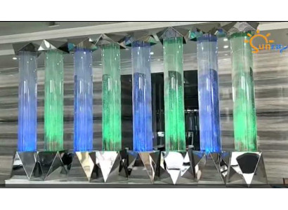 Waterkolom xxl 50x300cm grote waterwandkolom led-scheidingswand.