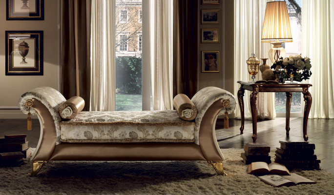 Chaiselongue ligstoel ontspanningsstoel ligstoel comfortabele ligstoel luxe barok