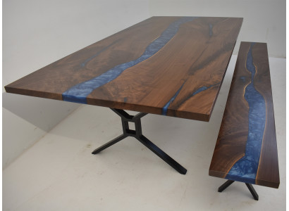 Ontwerp Tafel Bank Eettafel Keukentafel Tafels Banken Massief Echt Hout Woonkamer