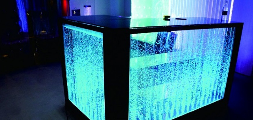 Bartafel Watermuur Barkruk Verlichte bartafel Barkruk LED-plank Meubels Nieuw