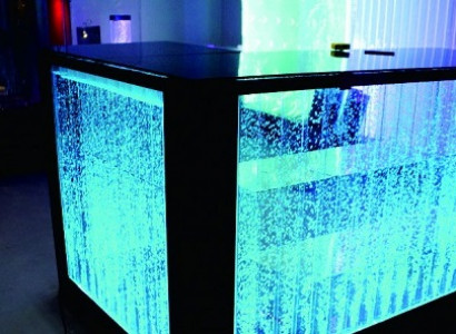 Bartafel Watermuur Barkruk Verlichte bartafel Barkruk LED-plank Meubels Nieuw