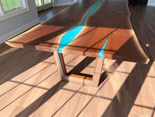Eettafel River Table Echt Hout Riviertafel 260x100 Massieve Tafels