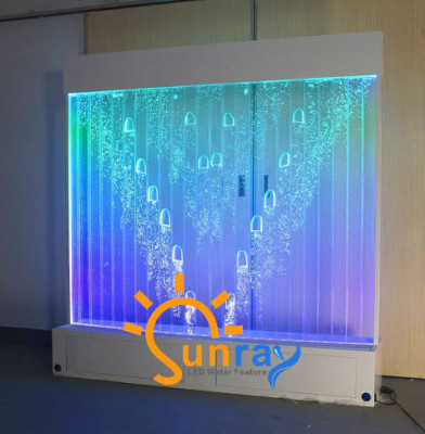 Muren LED Moderne scheidingswand Water Watermuur Verlichte muur