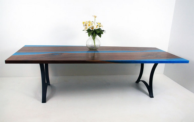 Moderne Tafels Eettafel Meer Design Tafel Hars Rivier Meubels 220x90 Epoxy Oceaan