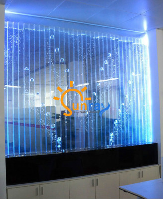 Wandpaneel met waterbellen LED-waterwand Ontwerper Decoratieve waterschildering