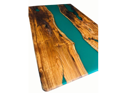 Eettafel Design Tafel Moderne Tafels Zee Oceaan Rivier Meubels 200x90 Epoxy Hars