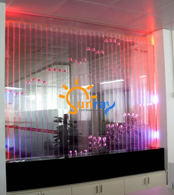 Wandpaneel met waterbellen LED-waterwand Ontwerper Decoratieve waterschildering