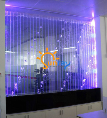 Wandpaneel met waterbellen LED-waterwand Ontwerper Decoratieve waterschildering