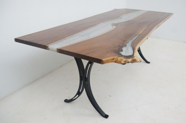 Eettafel Rivierwater Echt hout Riviertafel 220x110 Tafels