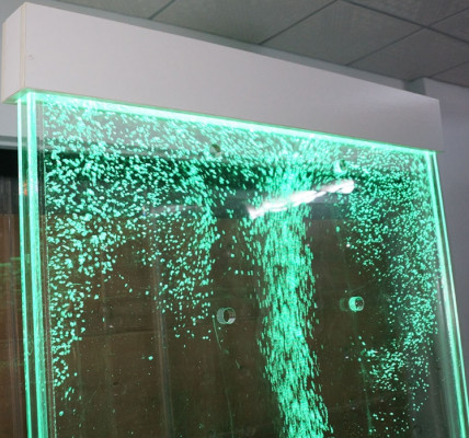 Moderne scheidingswand Water wanden LED Decoratieve waterval Verlichte muur
