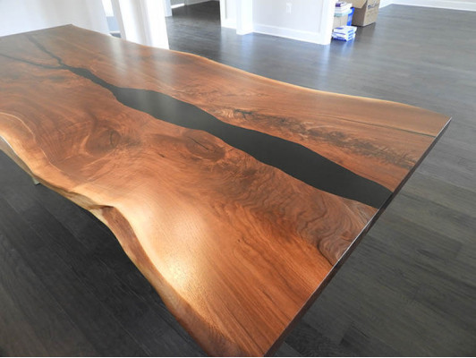 Riviertafel Eettafel Massief Tafels 240x100 Epoxyhars Zee