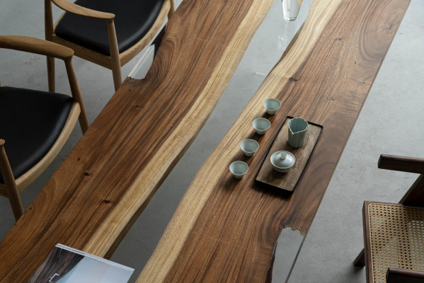 Eettafel River Table Echt hout Riviertafel 240x90 Massieve tafels