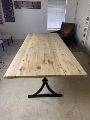 Echt hout Epoxyhars Eettafel River Table 260x90 Nieuw Massieve tafels