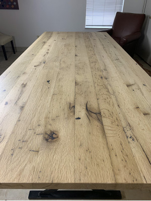 Echt hout Epoxyhars Eettafel River Table 260x90 Nieuw Massieve tafels