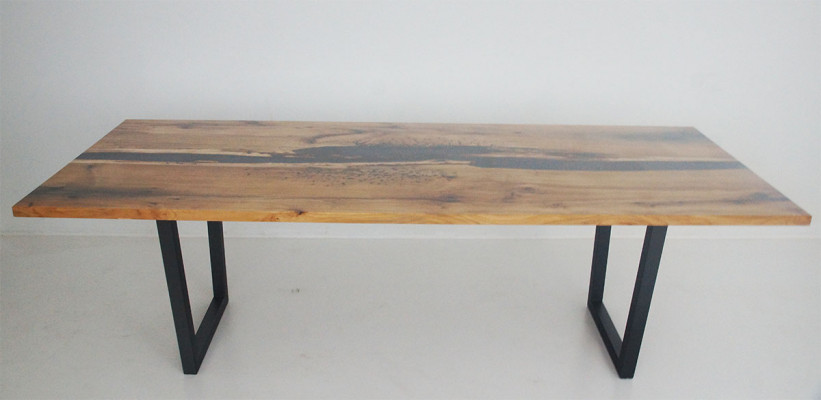 Eettafel Houten Tafels Woon Eetkamer Tafel 220x90 Massief Houten Eettafels