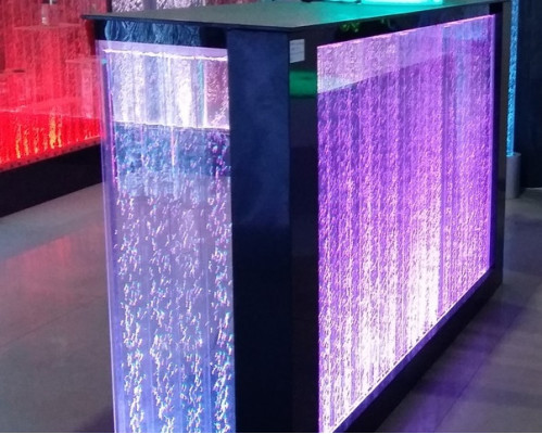 Tafel Bar Water Muur Bar Toog Verlichte Bartafel Barkrukje Led Plank