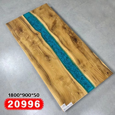 Echt hout waterval tafel epoxyhars tafels eettafel epoxy massief.