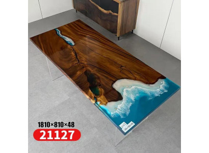 Eettafel River Table Echt Hout Riviertafel 181x81cm Massieve Tafels