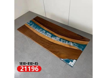 Echt hout waterval tafel epoxy hars eettafel epoxy tafels massief