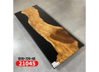 Tafel Epoxyhars Eettafel Echt Hout Massief Meubilair Waterval Epoxy