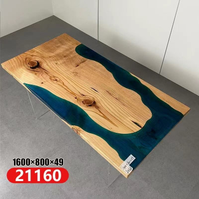 Rivier Tafels Eettafel Ontwerp Tafel Moderne Meubels 160x80 Epoxyhars