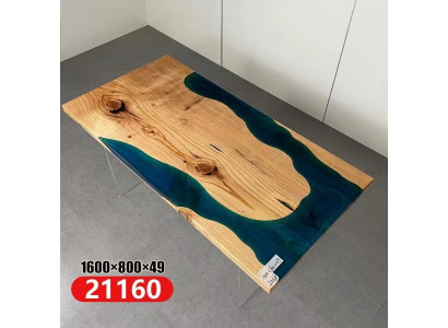 Rivier Tafels Eettafel Ontwerp Tafel Moderne Meubels 160x80 Epoxyhars