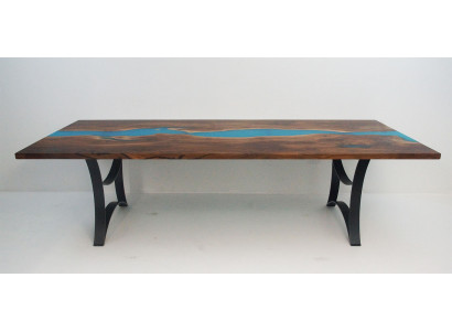 Maatwerk Tafel Epoxy Epoxyhars Hars Rivier Hout Echt Prijs per vierkante meter Tafels