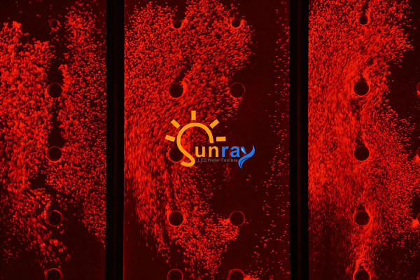 Wandpaneel met waterbellen LED-watermuur Decoratieve designer watermuur