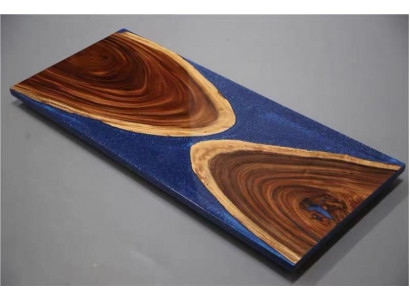 Eettafel 1 m² epoxyhars hout massief meubilair waterval epoxy tafel