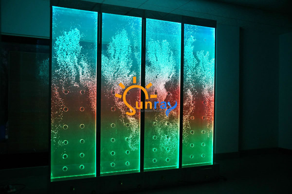 Wandpaneel met waterbellen LED-watermuur Decoratieve designer watermuur