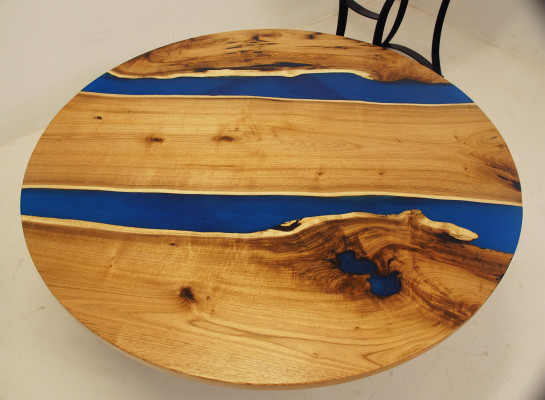 Epoxy Rivier Maatwerk Tafel Epoxyhars Echt Hout Prijs 1m² Tafels Resin