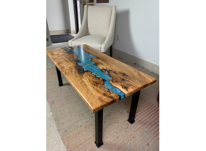 Salontafel River Table Echt hout Riviertafel Decoratief Massief Epoxyhars