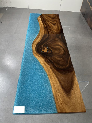 Epoxihars eettafel echt decoratief hout massieve meubels waterval epoxytafel