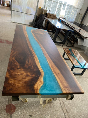 Tafels Eettafel Ontwerp Tafel Moderne Zee Rivier Meubels Tafels Epoxy