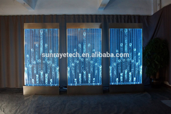 Muurpaneel met waterbellen LED Decoratieve waterwand Ontwerper waterwand