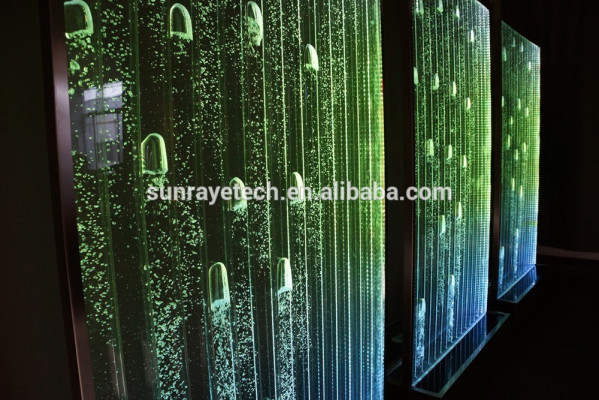 Muurpaneel met waterbellen LED Decoratieve waterwand Ontwerper waterwand