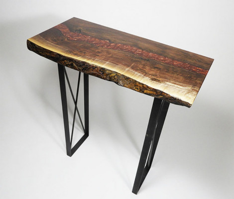 Handgemaakt massief salontafel ontwerptafel epoxy-console tafels